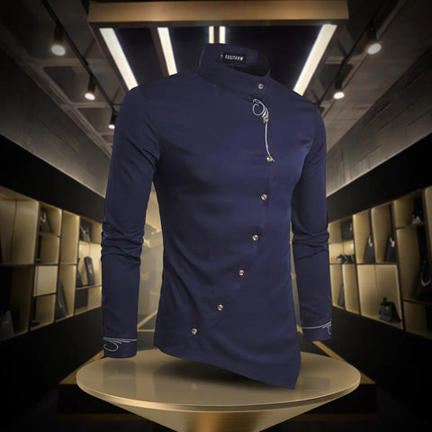Stessil-Camicia Coreana Uomo