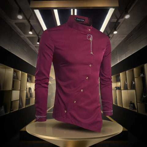 Stessil-Camicia Coreana Uomo